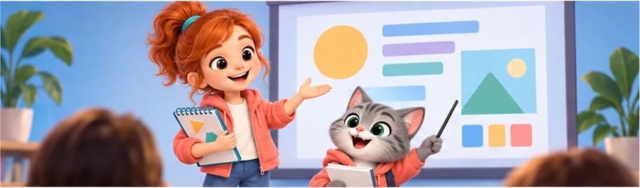Иллюстрация курса презентаций и защиты проектов
